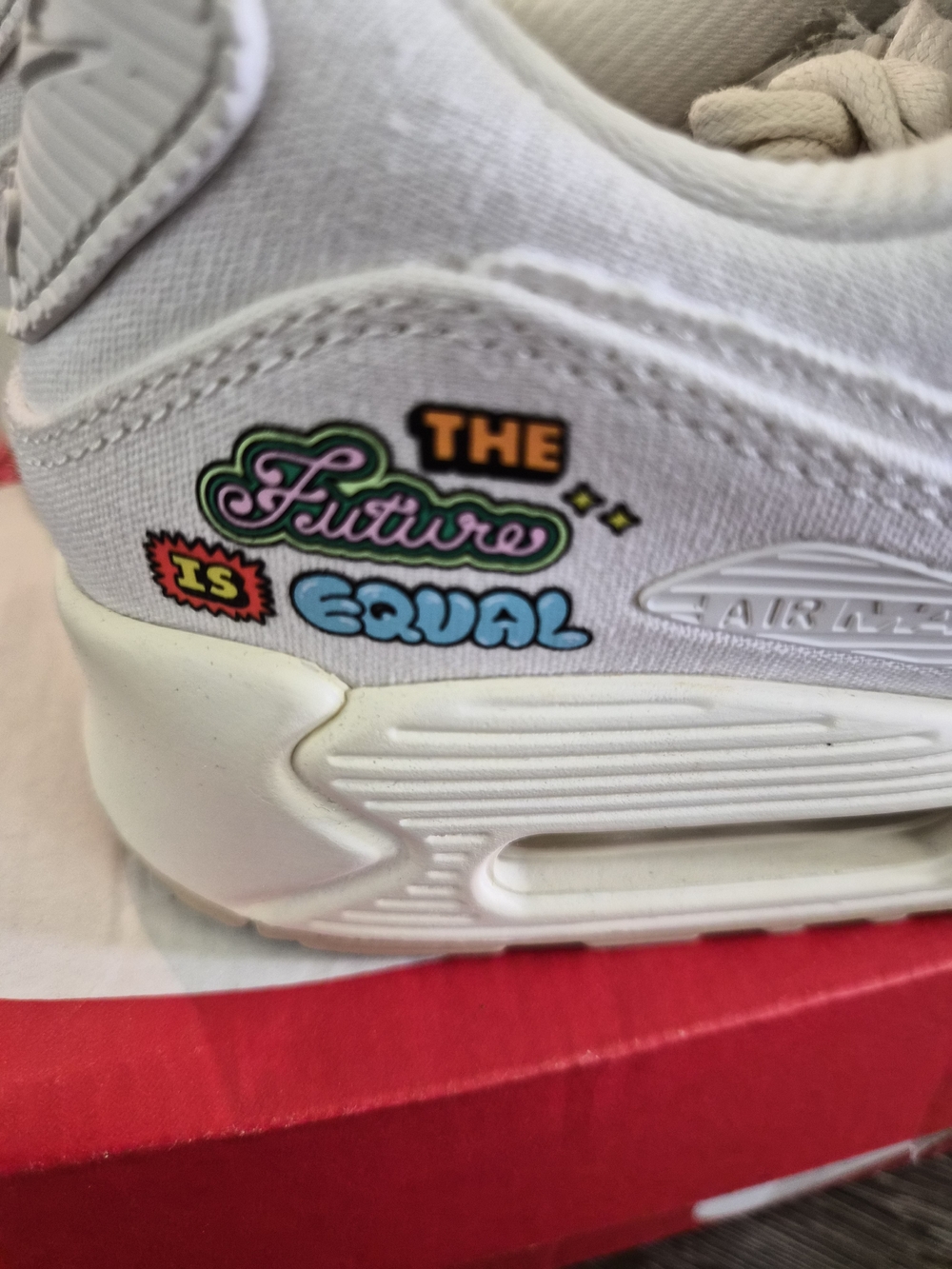 Nike Air Max 90 SE The Future Is Equal Sail Cream Size 7.5 FD0867-133 New in Box